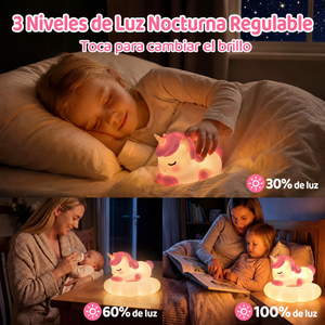 Lámpara Squishy de Silicona — Estrella, Unicornio