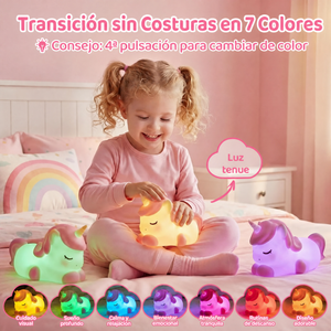 Lámpara Squishy de Silicona — Estrella, Unicornio