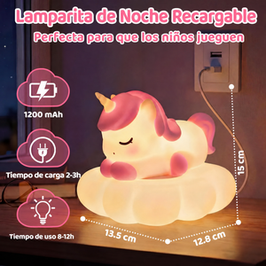 Lámpara Squishy de Silicona — Estrella, Unicornio
