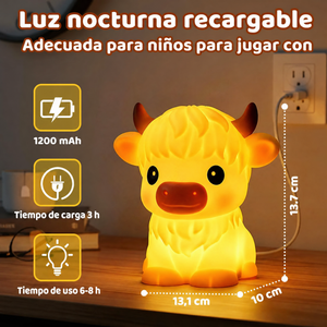 Lámpara Squishy de Silicona — Daisy, Vaquita Highland