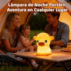 Lámpara Squishy de Silicona — Daisy, Vaquita Highland