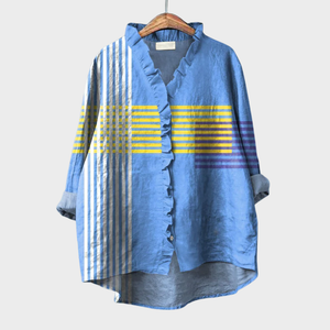 Blusa Gemma · De lino, estampado luminoso