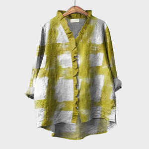 Blusa Greta · Lino ligero de aire mediterráneo