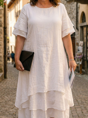 Vestido Nicolasa · De capas vaporosas