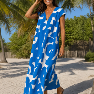 Vestido Leocadia · Midi de estampado artístico