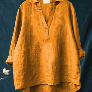 Blusa Lucinda · De lino, fresca y favorecedora