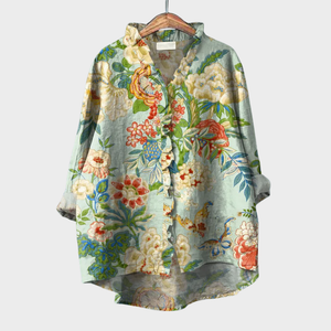 Blusa Isaura · Lino colorido y elegante
