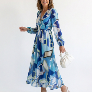 Vestido Guadalupe · Maxi floral de manga larga
