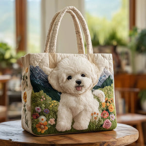 Bolso acolchado artesanal - Perro Encantado
