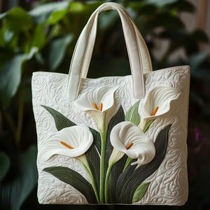 Bolso acolchado artesanal - Aromas Blancos