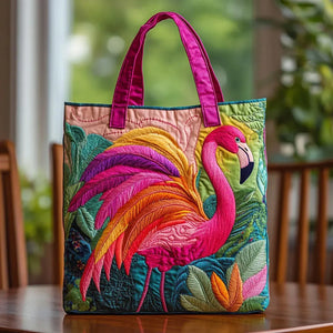 Bolso acolchado - Flamenco Arcoíris