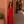 Vestido Ramona · Largo en rojo intenso