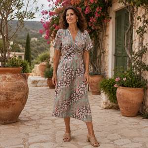 Vestido Dalia · Midi cobre de primavera
