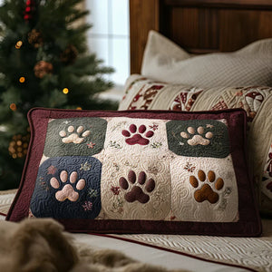 Funda de Cojín Acolchada — Patitas Tranquilas