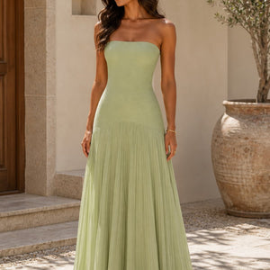 Vestido Olalla · Hombros descubiertos en tres colores