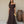 Vestido Pastora · Largo fluido en tono marrón