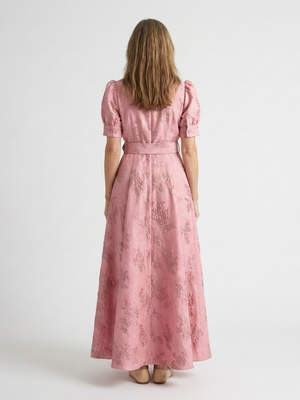 Vestido Maribel · Maxi floral con cinturón
