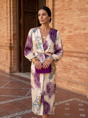 Vestido Sancha · Largo de escote en V