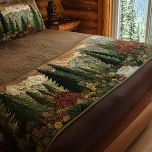 Camino de Cama Acolchado – Hojas Perennes