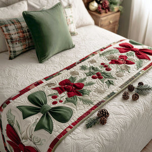 Camino de Cama Acolchado – Espíritu de Navidad