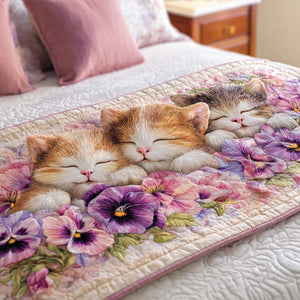 Camino de Cama Acolchado – Gatitos Curiosos