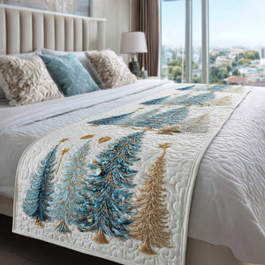 Camino de Cama Acolchado – Bosque Navideño