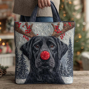 Bolso acolchado · Labrador navideño