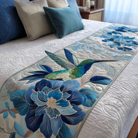 Camino de Cama Acolchado – Colibrí en Flor