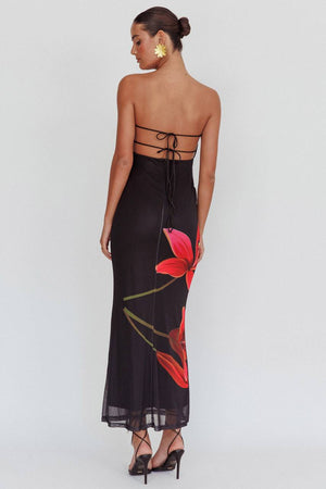 Svala | Vestido florido sem alças