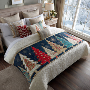 Camino de Cama Acolchado – Árbol de Navidad