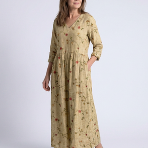 Vestido Tamara · Maxi floral con escote en V