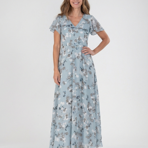 Vestido Leticia · Maxi de gasa floral