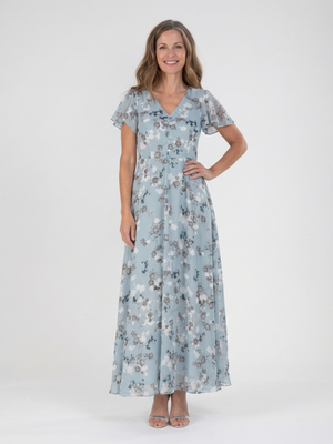 Vestido Leticia · Maxi de gasa floral