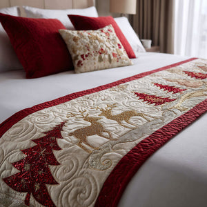 Camino de Cama Acolchado – Ramas Festivas