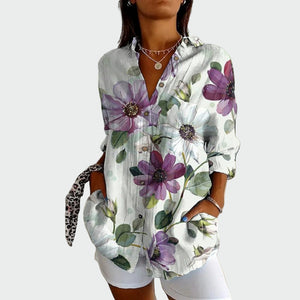 Camisa Edelmira · Estilosa de estampado floral