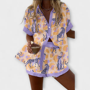 Conjunto Claudina · Estampado leopardo