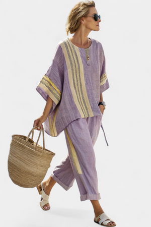 Conjunto Estefanía · Boho lino y bambú