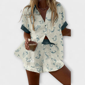 Conjunto Concha · Estampado sirena