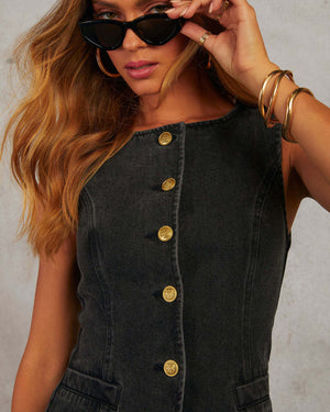 Felicia | Conjunto em denim elegante