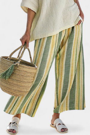 Conjunto Eugenia · De lino bambú oliva