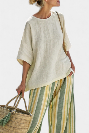 Conjunto Eugenia · De lino bambú oliva