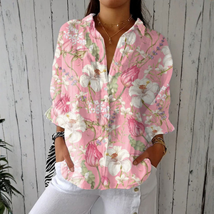 Camisa Remedios · Elegante de flores