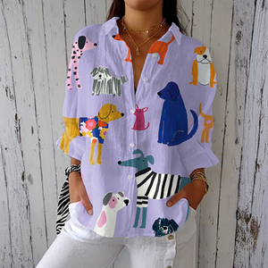 Camisa Sabina · Estampado de perros