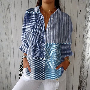 Camisa Perpetua · Estampado marino
