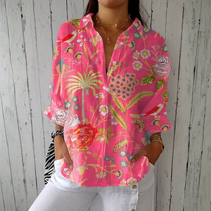 Camisa Patricia · Estampado floral tropical