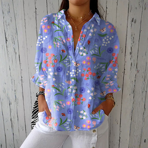Camisa Rosalía · Floral de jardín