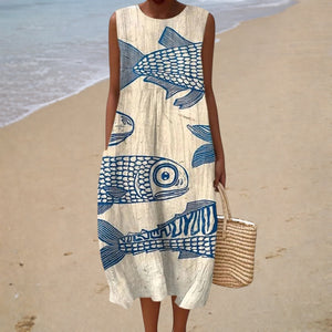 Vestido Alba · De verano · sin mangas