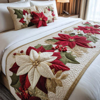 Camino de Cama Acolchado – Flor de Pascua