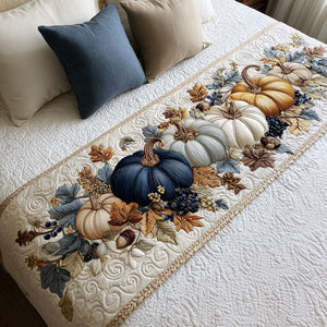 Camino de Cama Acolchado – Cosecha Azul