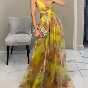Vestido Covadonga · Maxi floral de gasa